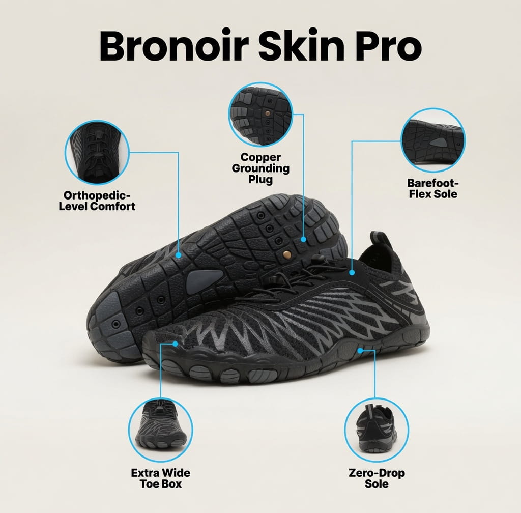 Bronoir™ Skin Pro with Copper - Grounding Allround Barefoot Shoes v2