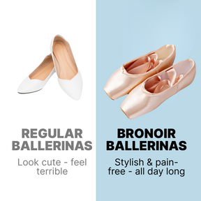 Bronoir Thea Pearl - Elegant & Supportive Ballerinas for Daily Comfort