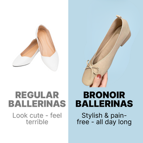 Bronoir Sky Belle - Elegant & Supportive Ballerinas for Daily Comfort