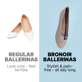 Bronoir Maya Breeze - Elegant & Supportive Ballerinas for Daily Comfort