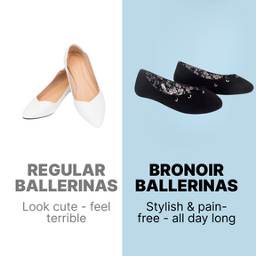Bronoir Noa Flow - Elegant & Supportive Ballerinas for Daily Comfort