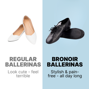 Bronoir Tessa Fit - Elegant & Supportive Ballerinas for Daily Comfort