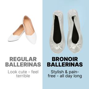 Bronoir Fina Touch - Elegant & Supportive Ballerinas for Daily Comfort