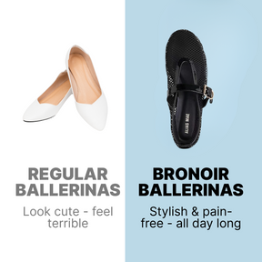 Bronoir Mira Ease - Elegant & Supportive Ballerinas for Daily Comfort