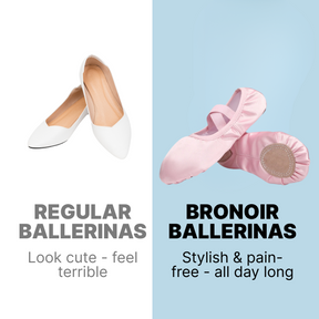 Bronoir Elodie Walk - Elegant & Supportive Ballerinas for Daily Comfort