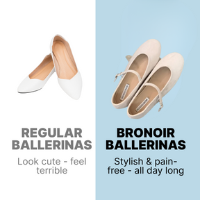 Bronoir Cora Grace - Elegant & Supportive Ballerinas for Daily Comfort