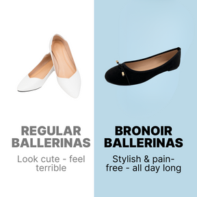 Bronoir Lina Ease - Elegant & Supportive Ballerinas for Daily Comfort