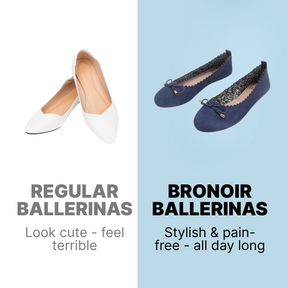 Bronoir Mara Bliss - Elegant & Supportive Ballerinas for Daily Comfort