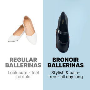 Bronoir Aura Light - Elegant & Supportive Ballerinas for Daily Comfort