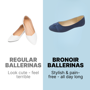 Bronoir Ana Comfort - Elegant & Supportive Ballerinas for Daily Comfort