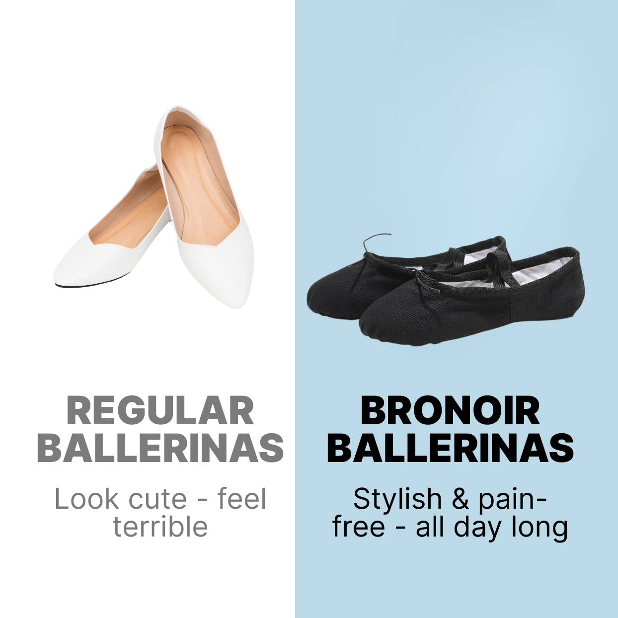 Bronoir Selma Move - Elegant & Supportive Ballerinas for Daily Comfort