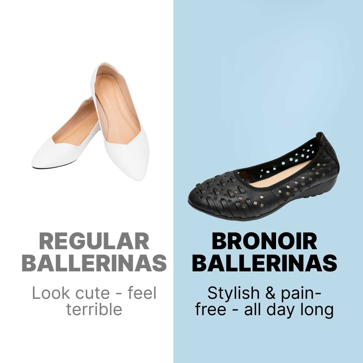 Bronoir Lyra Dream - Elegant & Supportive Ballerinas for Daily Comfort