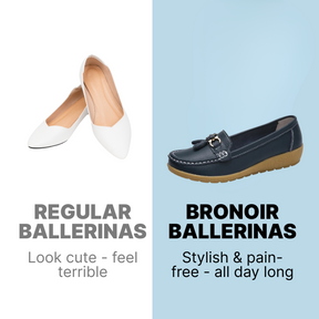 Bronoir Iris Chic - Elegant & Supportive Ballerinas for Daily Comfort