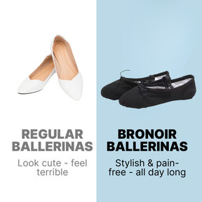 Bronoir Bella Grace - Elegant & Supportive Ballerinas for Daily Comfort