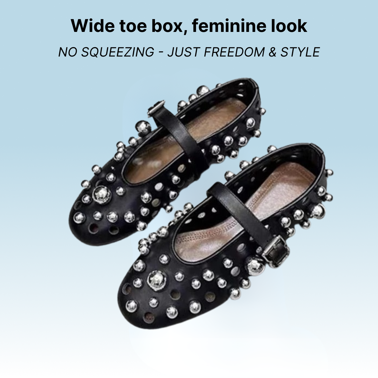 Bronoir Raya Pure - Elegant & Supportive Ballerinas for Daily Comfort