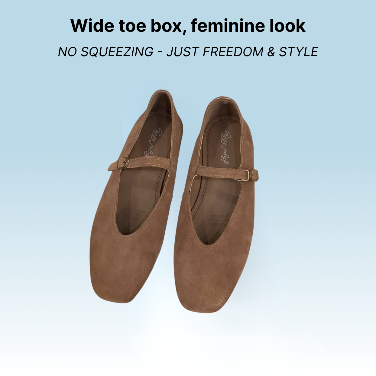 Bronoir Ruby Touch - Elegant & Supportive Ballerinas for Daily Comfort