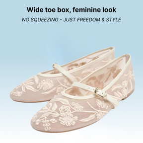 Bronoir Ivy Silk - Elegant & Supportive Ballerinas for Daily Comfort