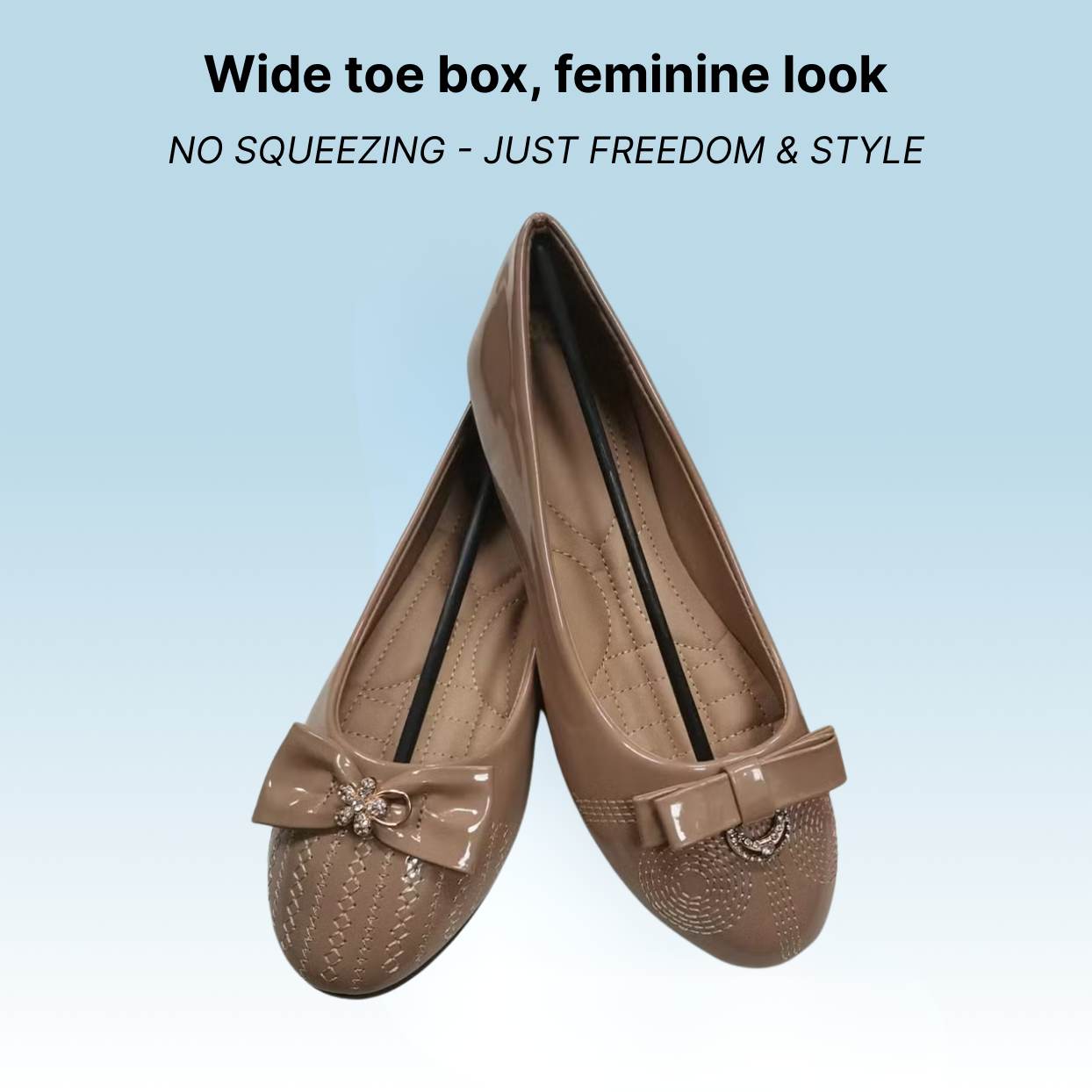Bronoir Nina Walk - Elegant & Supportive Ballerinas for Daily Comfort