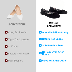 Bronoir Noa Flow - Elegant & Supportive Ballerinas for Daily Comfort