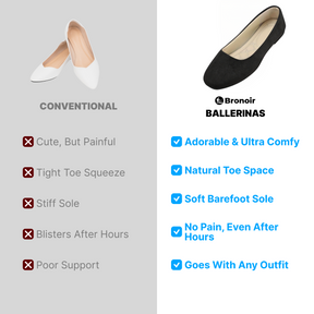 Bronoir Rhea Step - Elegant & Supportive Ballerinas for Daily Comfort