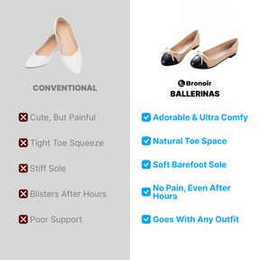 Bronoir June Chic - Elegant & Supportive Ballerinas for Daily Comfort