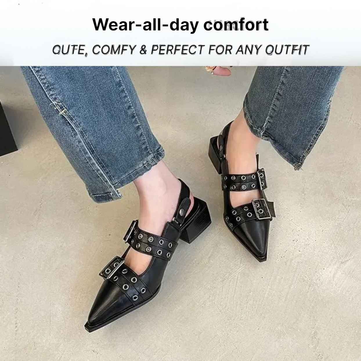 Bronoir Sienna Touch - Elegant & Supportive Ballerinas for Daily Comfort