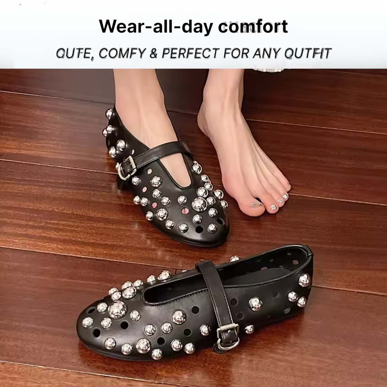 Bronoir Raya Pure - Elegant & Supportive Ballerinas for Daily Comfort