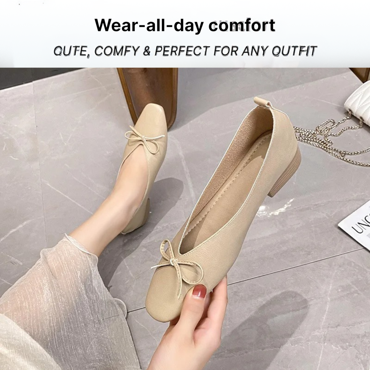 Bronoir Sky Belle - Elegant & Supportive Ballerinas for Daily Comfort