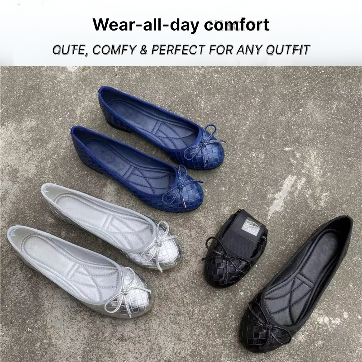 Bronoir Elina Bloom - Elegant & Supportive Ballerinas for Daily Comfort