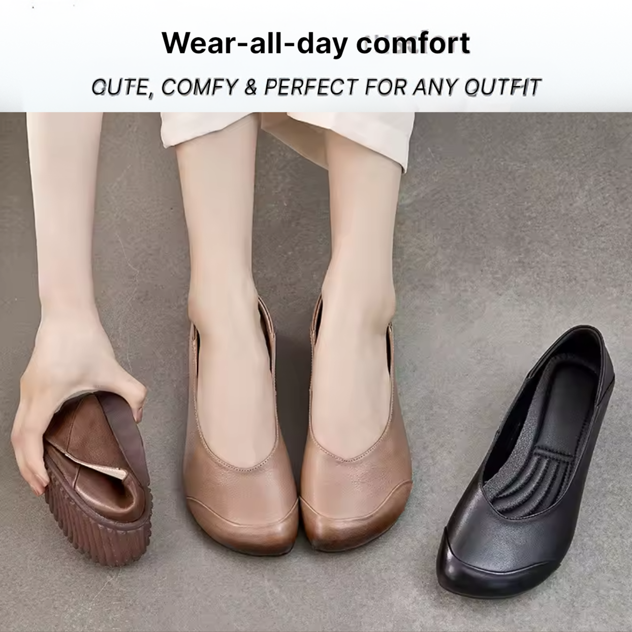 Bronoir Evie Step - Elegant & Supportive Ballerinas for Daily Comfort