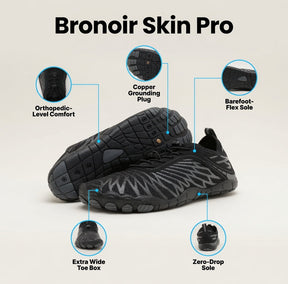 Bronoir™ Skin Pro with Copper - Grounding Allround Barefoot Shoes v2