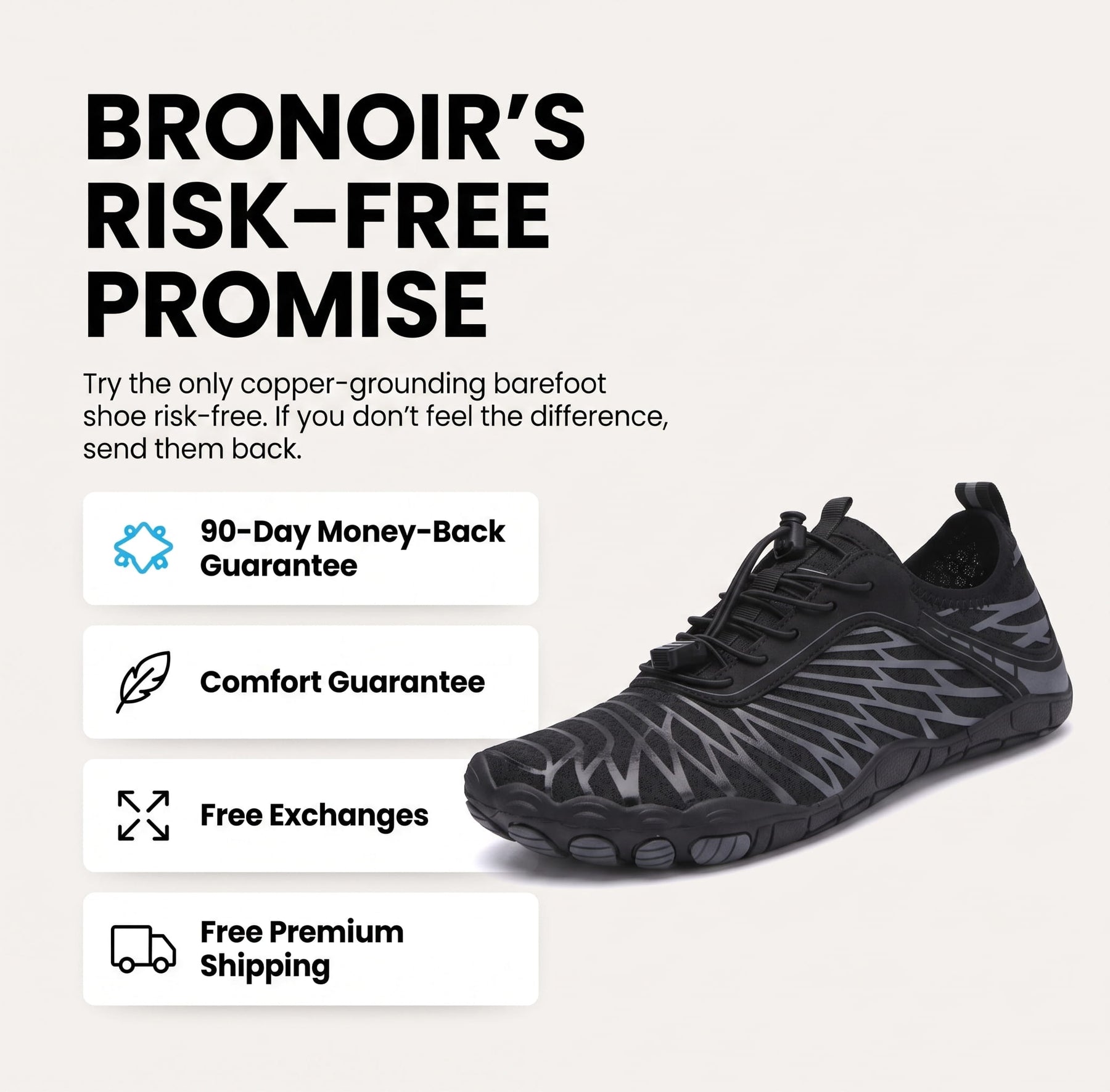 Bronoir™ Skin Pro with Copper - Grounding Allround Barefoot Shoes v2