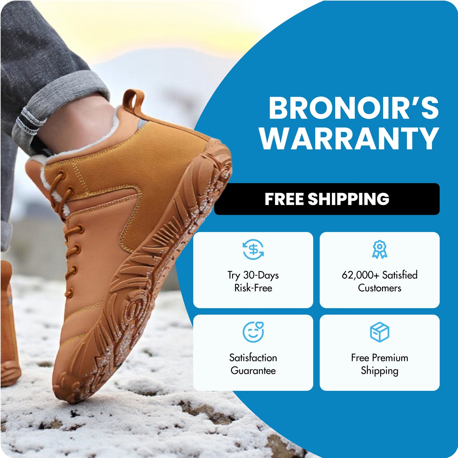 Bronoir™ Insulated - Winter Barefoot Shoes