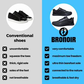 Bronoir™ Pace - Barefoot Shoes