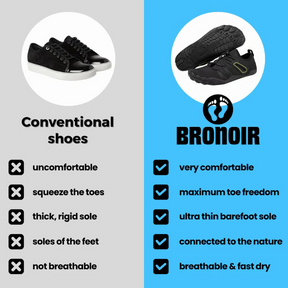 Bronoir™ Stride - Barefoot Shoes