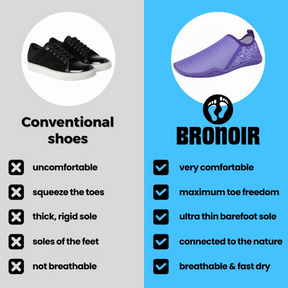 Bronoir™ Hike - Barefoot Shoes