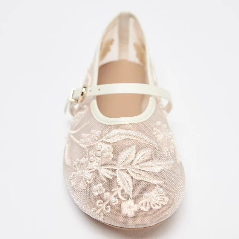 Bronoir Ivy Silk - Elegant & Supportive Ballerinas for Daily Comfort
