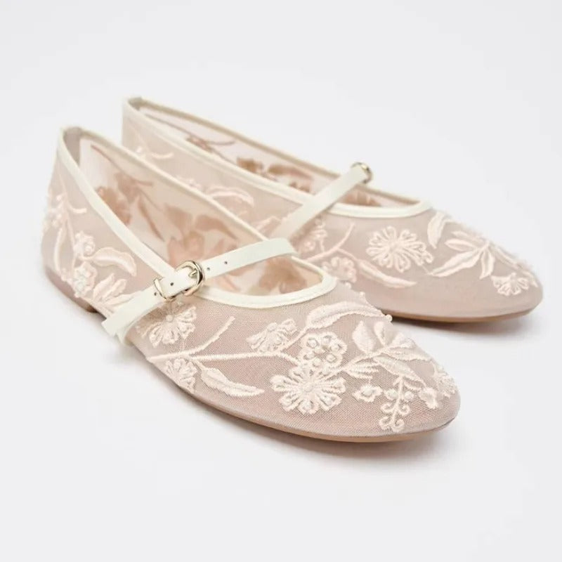 Bronoir Ivy Silk - Elegant & Supportive Ballerinas for Daily Comfort